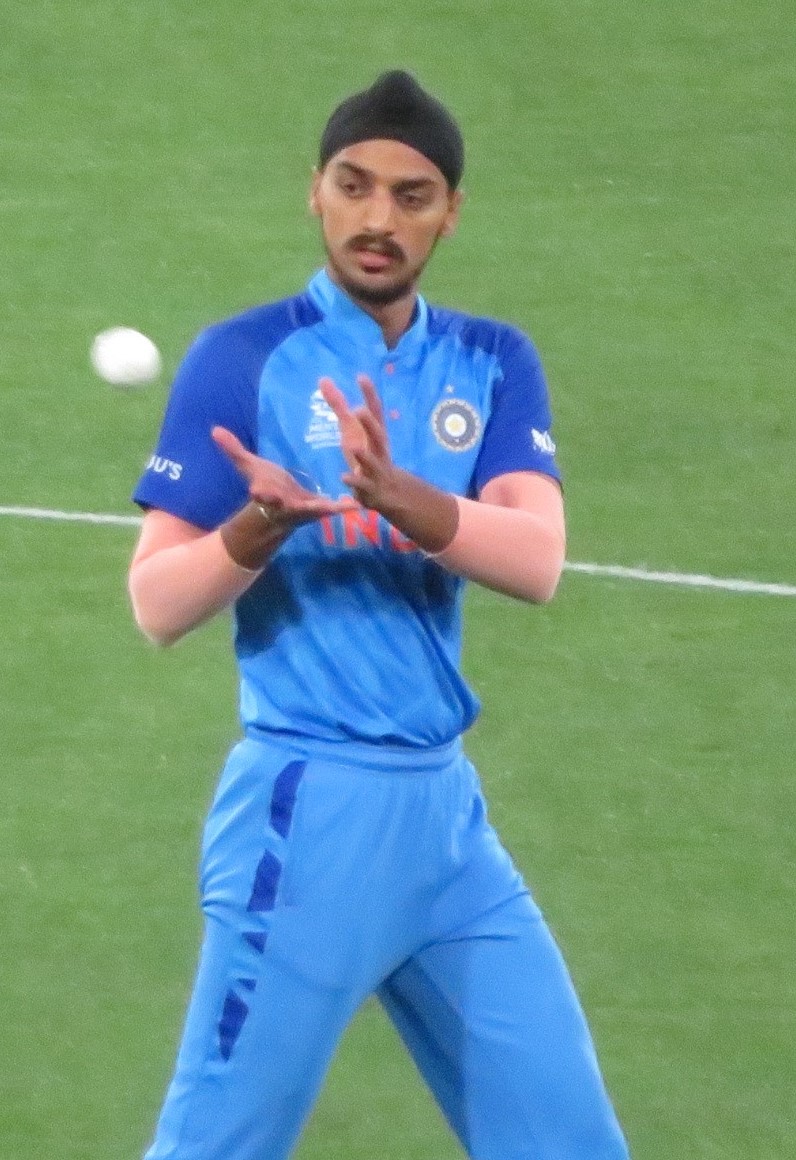 Arshdeep Singh playing for India at the MCG during the 2022 Men’s T20 World Cup; historical image, not the 2026 Indore match
