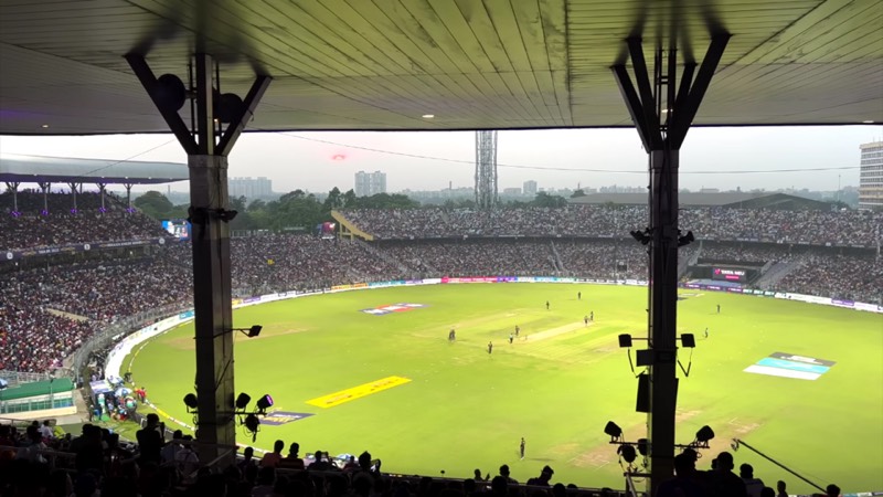 An IPL match at Eden Gardens, Kolkata, in 2023; illustrative league action, not a 2026 match